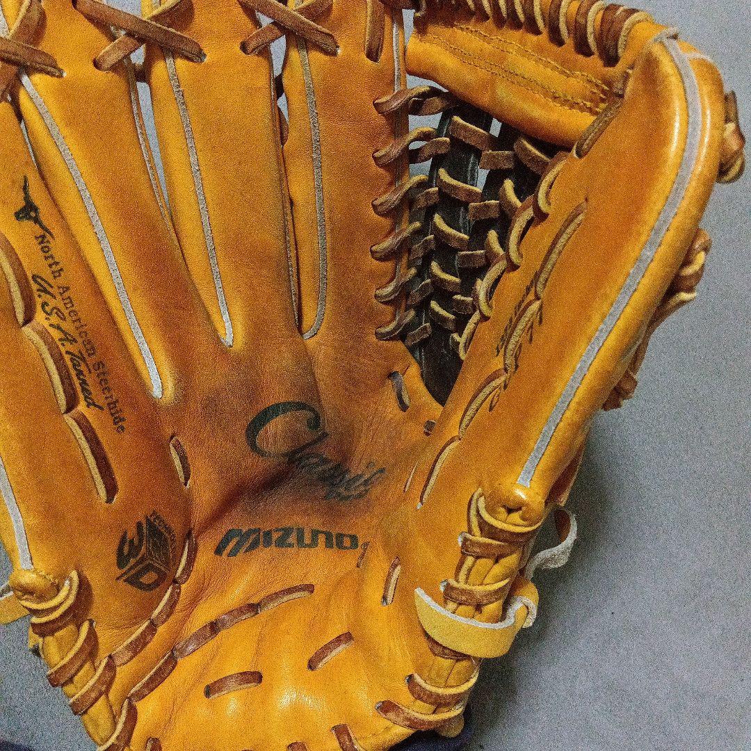 MizunoProUSA 左投、外野手向け硬式グローブ ナチュラル