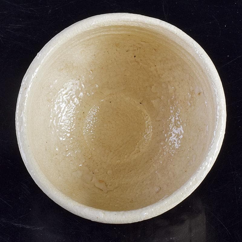 北大路魯山人作　志野茶碗　銘「雪月花」　共布　清水公照極め箱　M　R8845