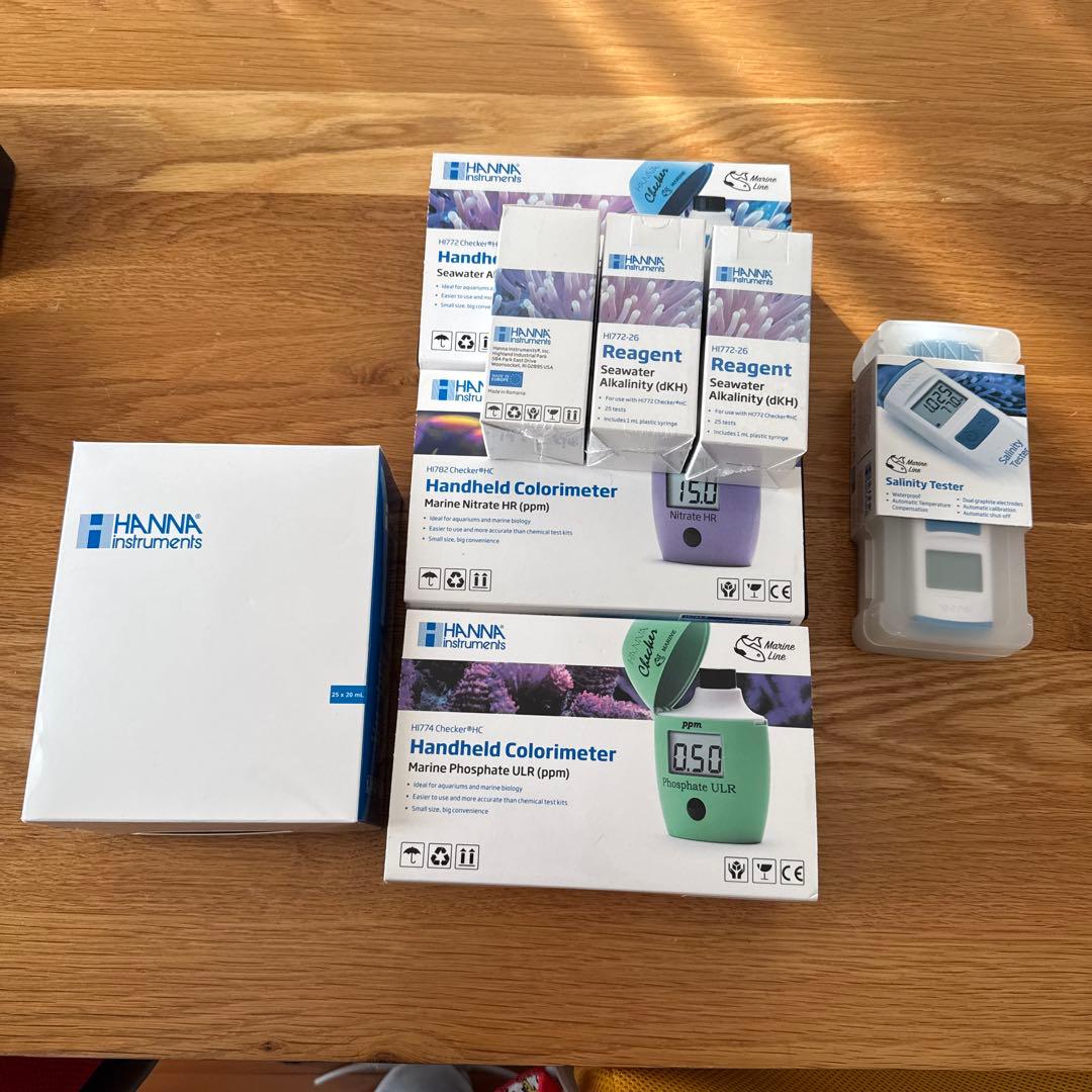 海水魚　水槽用　試験薬　海水濃度計