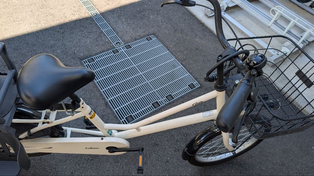 自転車 あさひ 変速機なし チャイルドシート付 Cream Cargo