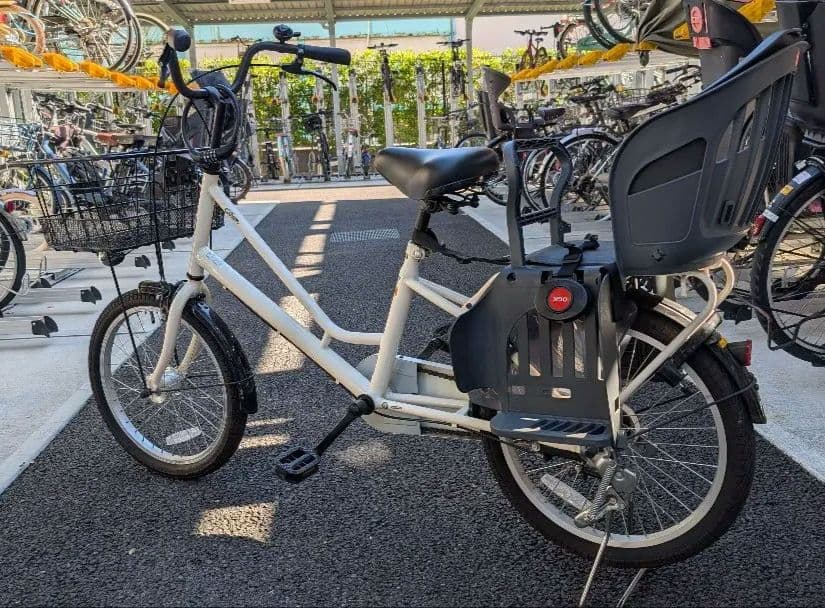 自転車 あさひ 変速機なし チャイルドシート付 Cream Cargo