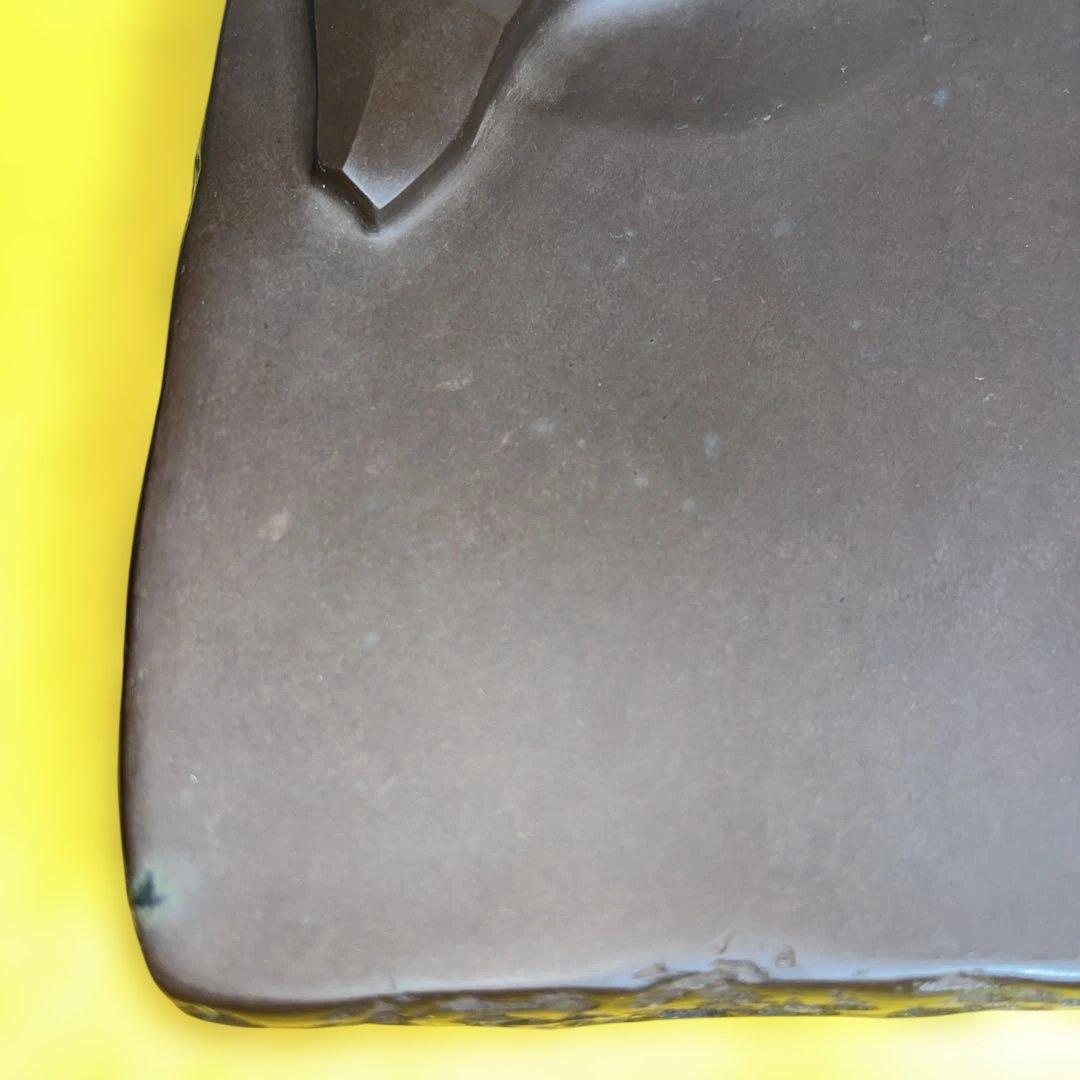 ⭕️赤間硯　特殊研　「芽」 名工　堀尾卓司　玉弘堂　美品　昭和47年作品