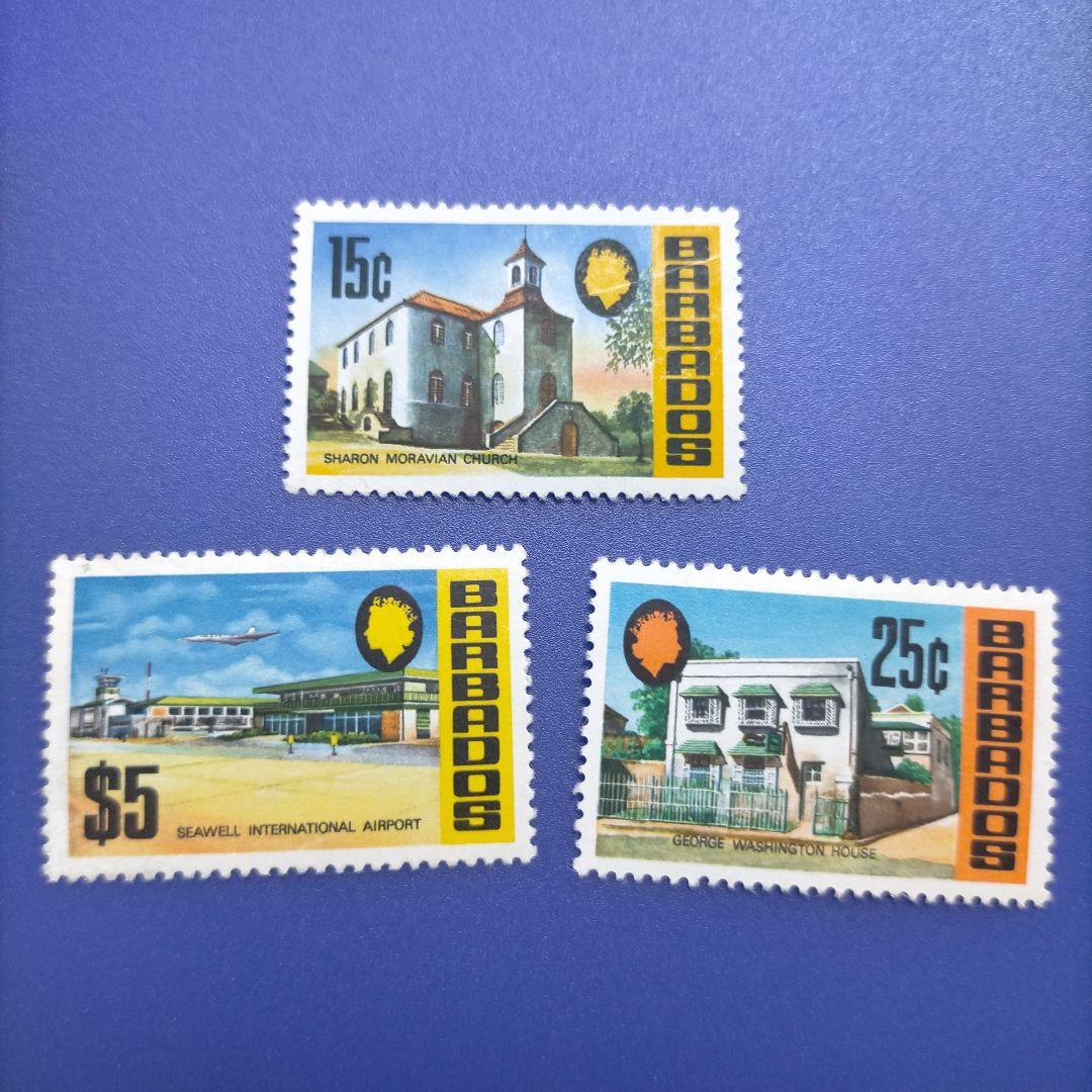 4298 外国切手 バルバドス 1973年 観光名所 建築風景 14種+追加2種
