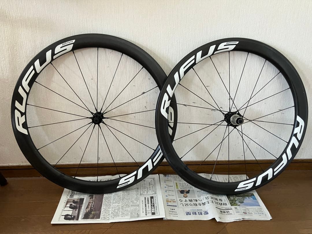 RUFUS カーボンホイール クリンチャー　カーボンスポーク