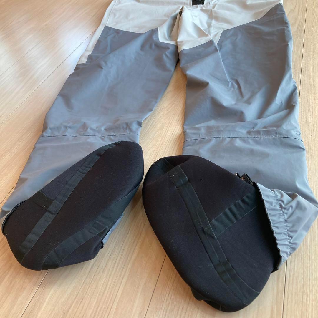 【新品】チェストハイウェダー 透湿素材 高品質 グレー Lサイズ　渓流　トラウト