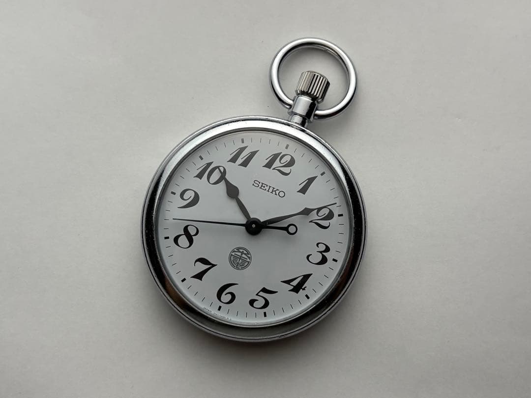 稼働品 大阪市交通局、大阪メトロ運転士用 懐中時計 鉄道時計 7C21-HAJ0