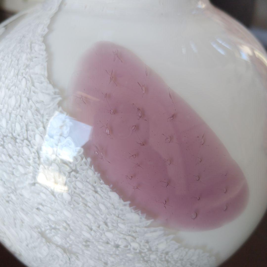 【海外骨董品】美品！アンティークベネチアングラス murano 桜フラワーベース