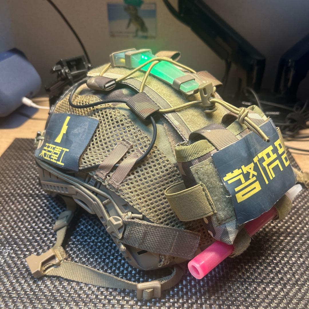 タクティカルヘルメット　ヘッドセット