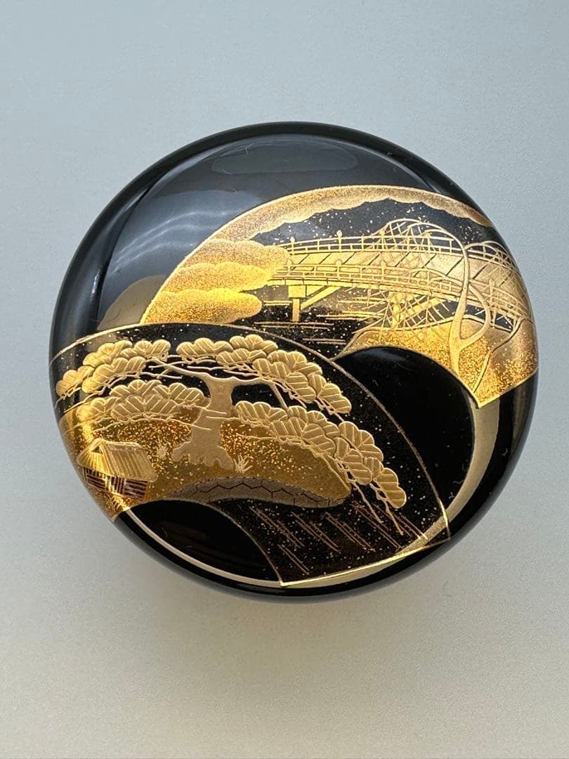 茶道具　棗　池端治峰　地紙蒔絵