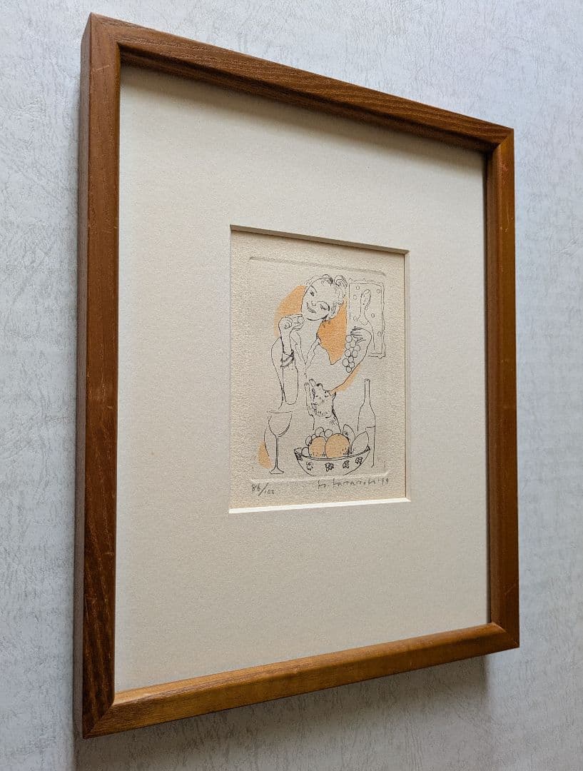 revi様用 Y・Y山本容子さんの手彩色銅版画 untitled ル―カス