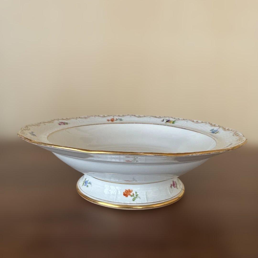 アンティーク KPM フィギュア付き蓋コンポート