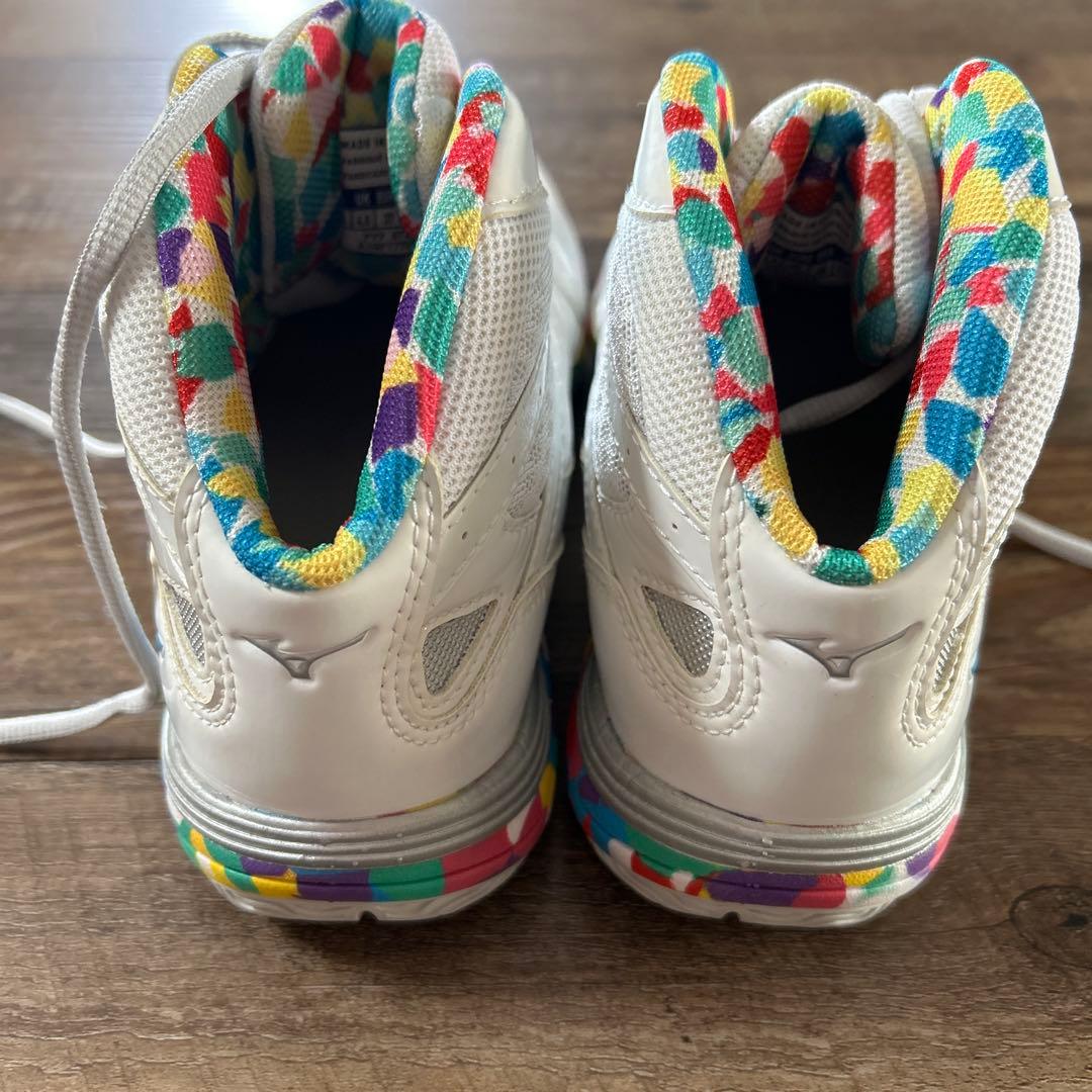 Mizuno トレーニングシューズ ハイカット ホワイト/マルチカラー