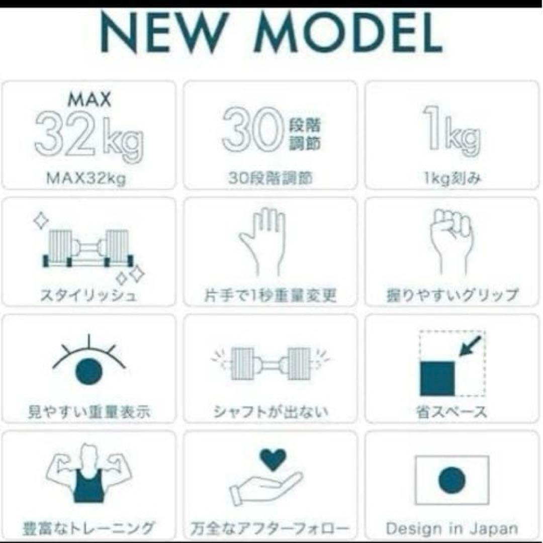 ライシン 可変式メタルダンベル 1kg刻み 3-32kg 2個セット