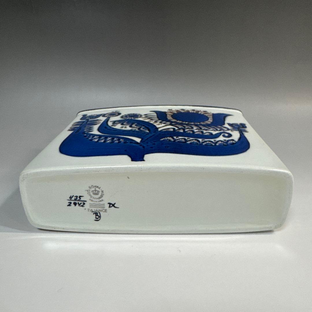 ロイヤルコペンハーゲン ・テネラ・スクエア型 フラワーベース 花瓶 北欧