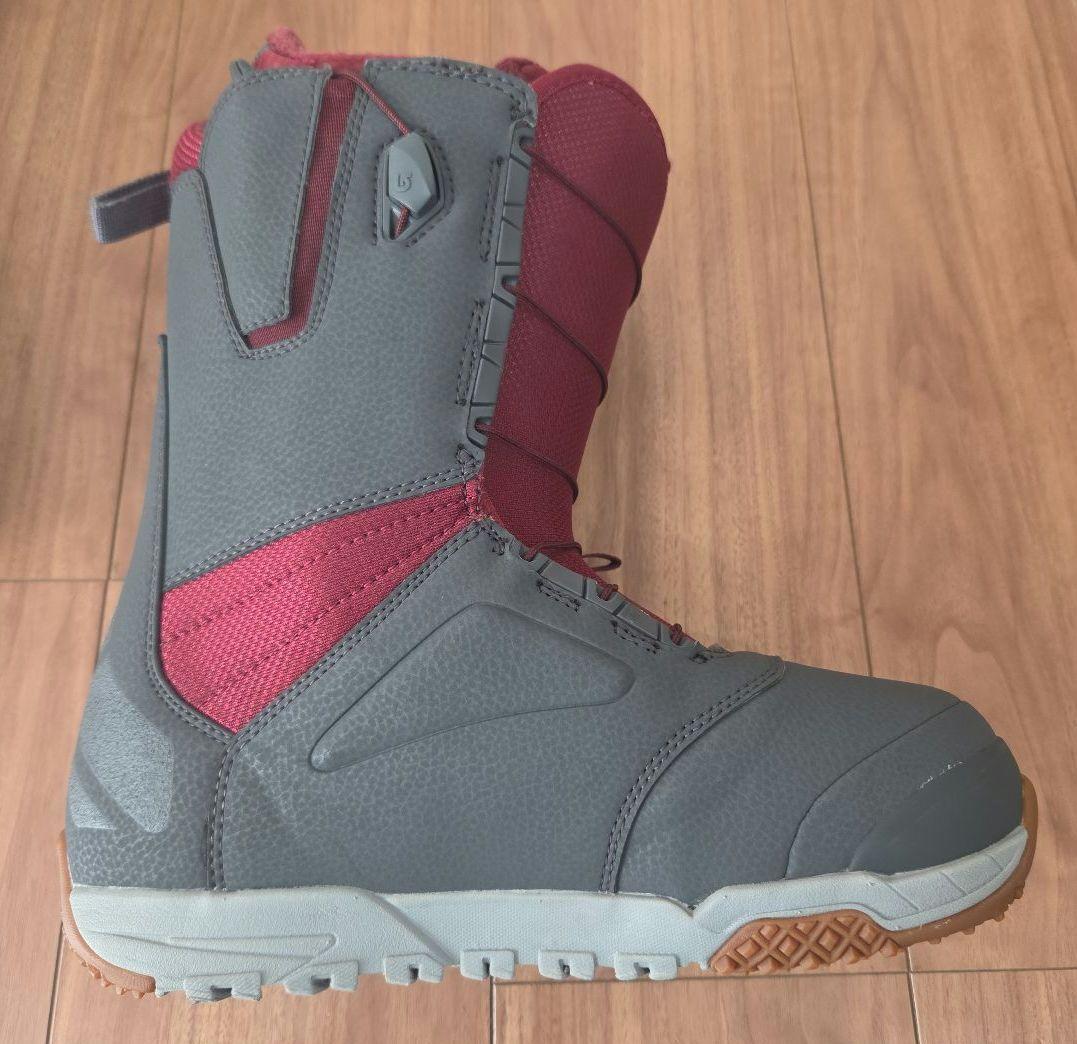 BURTON RULER-ASIAN FIT スノーボードブーツ グレー/赤