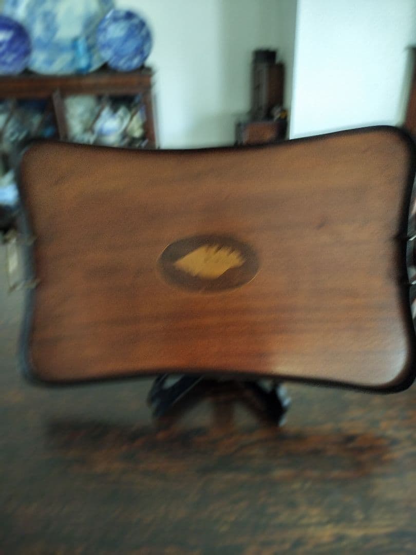 イギリスアンティーク木製のトレイ