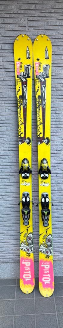 スキー板 約190cm イエロー 新雪用 フリップチップ K2