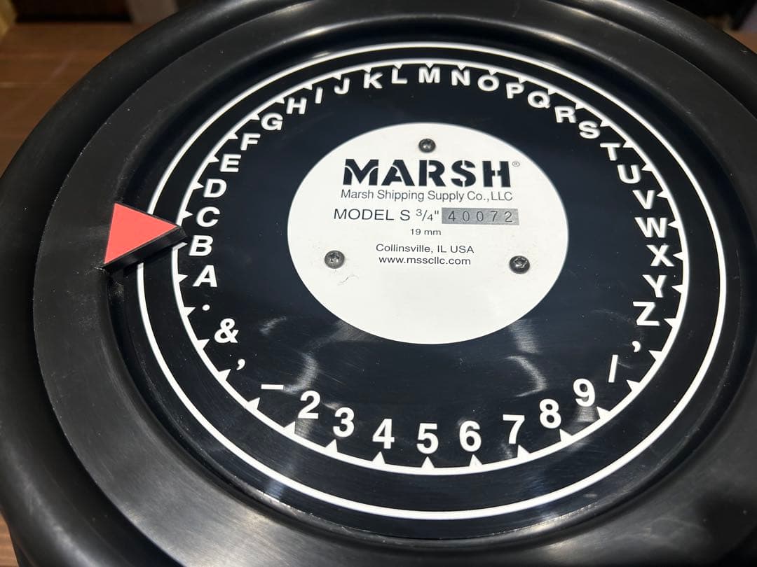 MARSH社製 ステンシルマシン 3/4インチ ブラック 美品 世田谷ベース