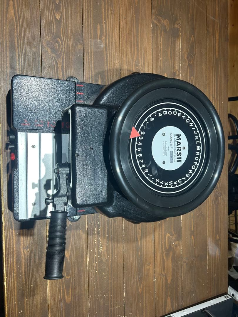 MARSH社製 ステンシルマシン 3/4インチ ブラック 美品 世田谷ベース