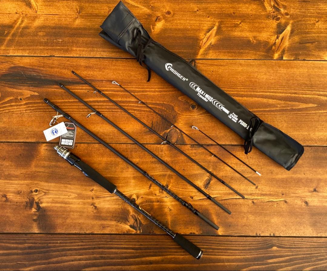 超軽量　カーボンロッド　エギングロッド　パックロッド　8ft スピニングロッド