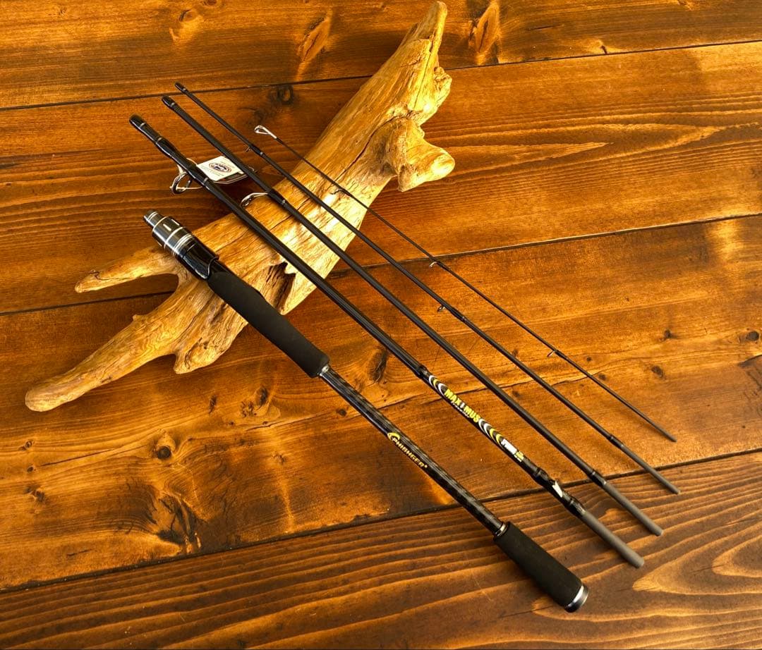 超軽量　カーボンロッド　エギングロッド　パックロッド　8ft スピニングロッド