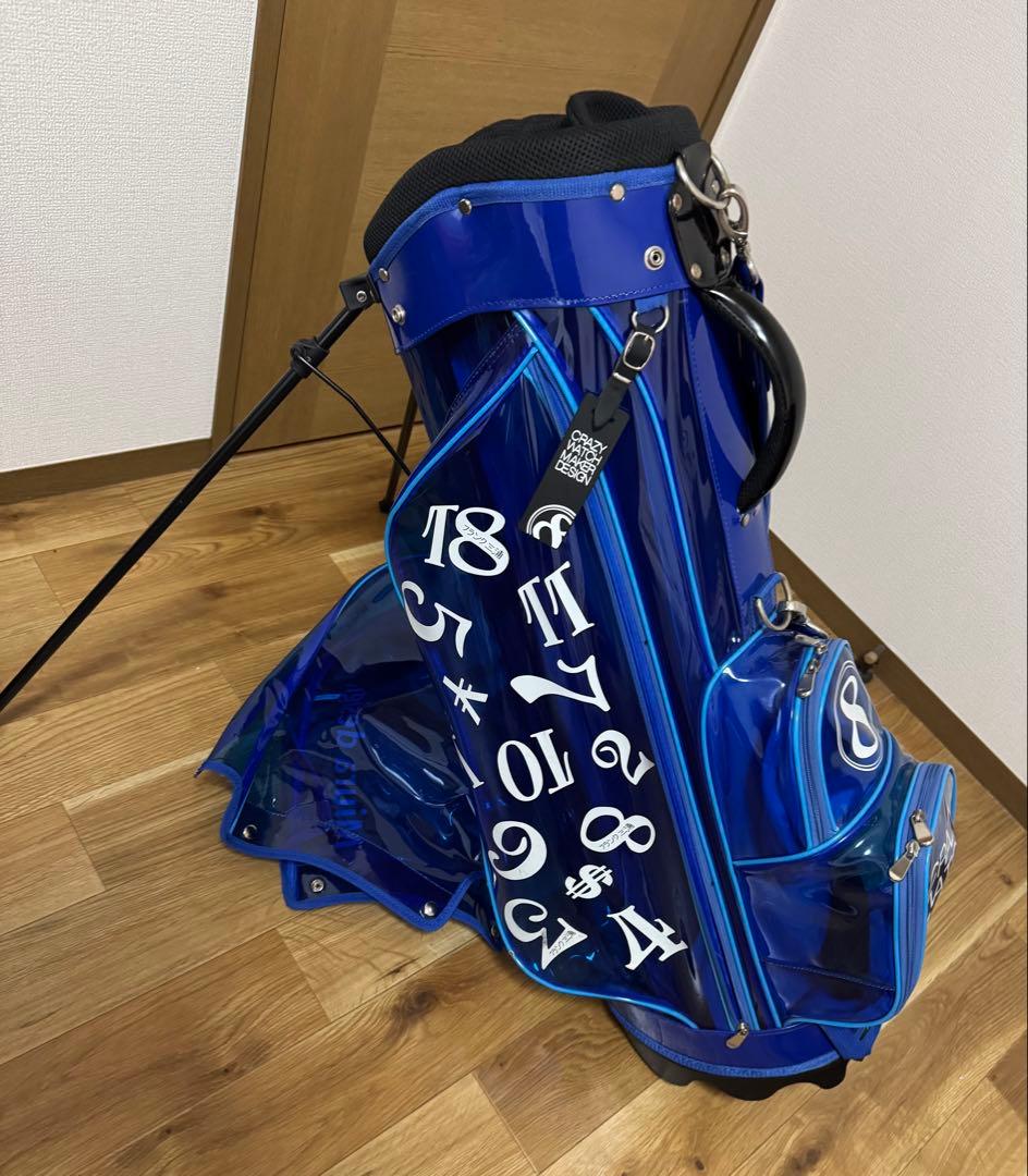 フランク三浦スケルトン☆青色ゴルフバッグ Muir design