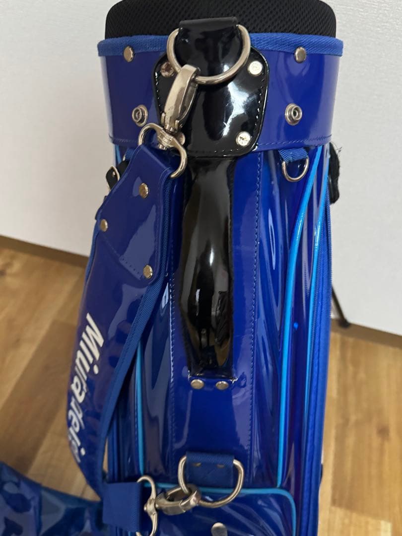 フランク三浦スケルトン☆青色ゴルフバッグ Muir design