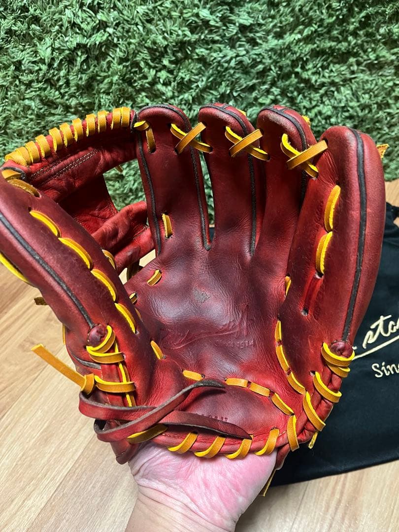 ウィルソンスタッフ デュアル 硬式内野手用86型 Eオレンジ 坂本選手風