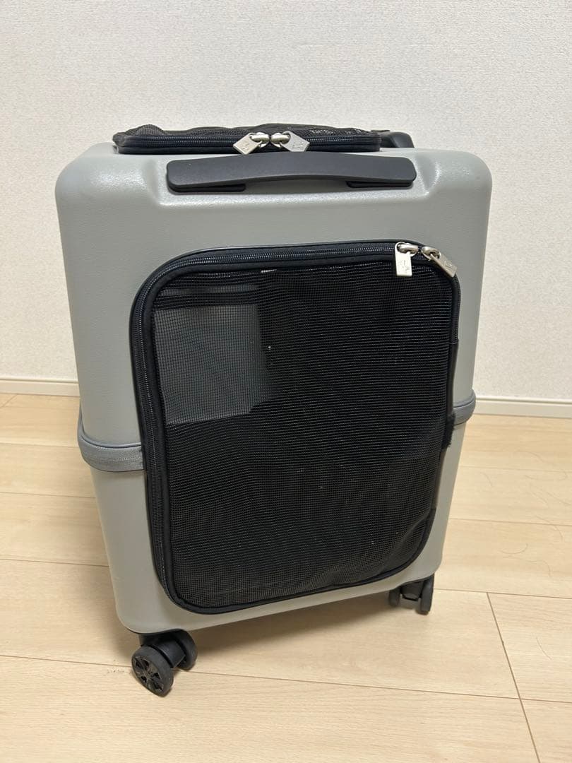 ペットキャリー18キロPETICO Lサイズ中型犬　ペチコ グレー　帰省病院