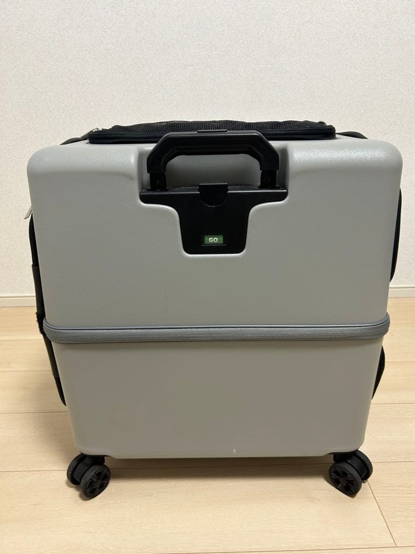 ペットキャリー18キロPETICO Lサイズ中型犬　ペチコ グレー　帰省病院