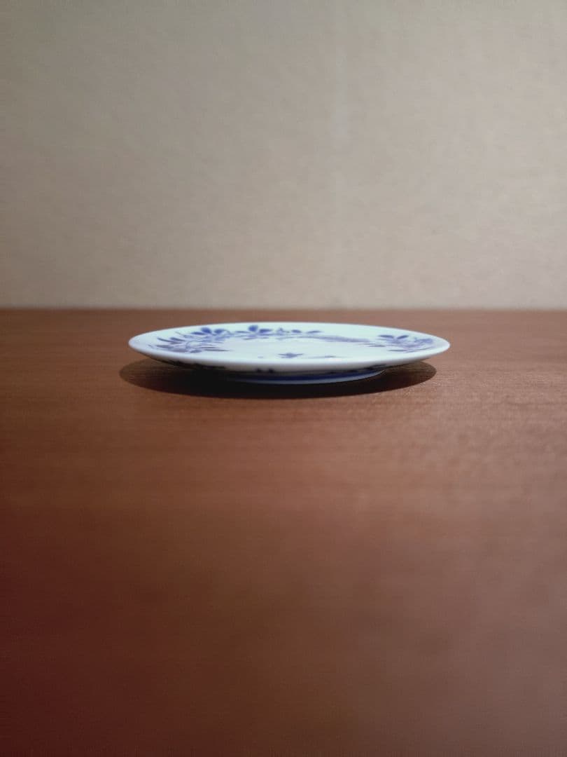 古伊万里 染付 熨斗 草花紋 豆皿 手塩皿