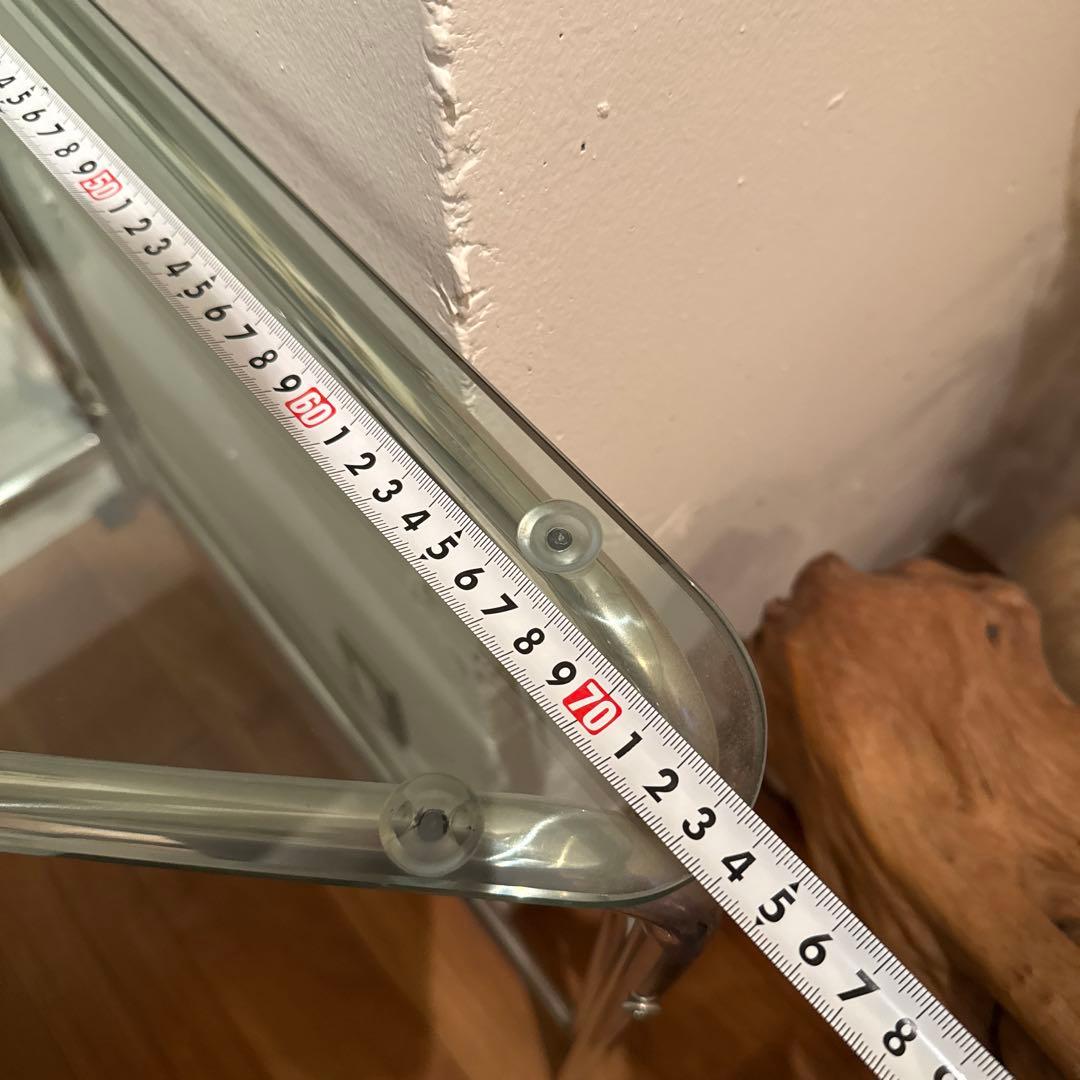 韓国ガラス天板テーブルとバケットシート椅子セット