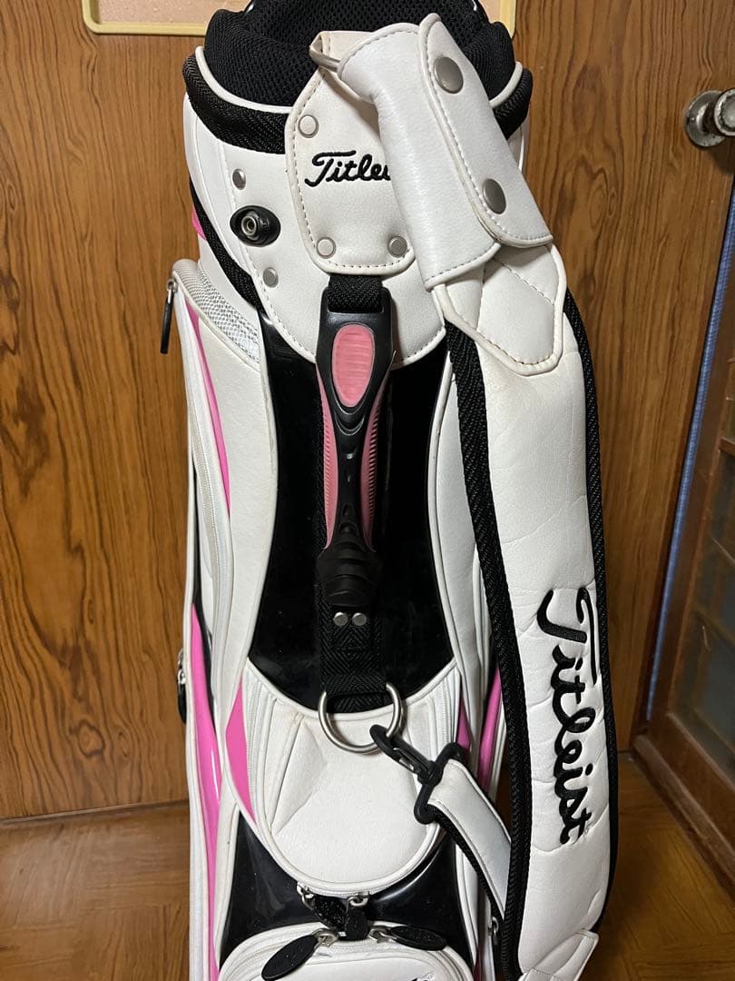 Titleist キャディバッグ ホワイト・ピンク