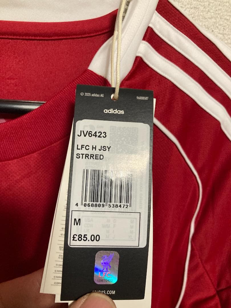 【正規品】リバプール　ユニフォーム　ヴィルツ　25-26ホーム