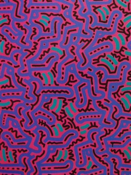 Keith Haring、No.59、希少画集画、新品額装付、状態良好