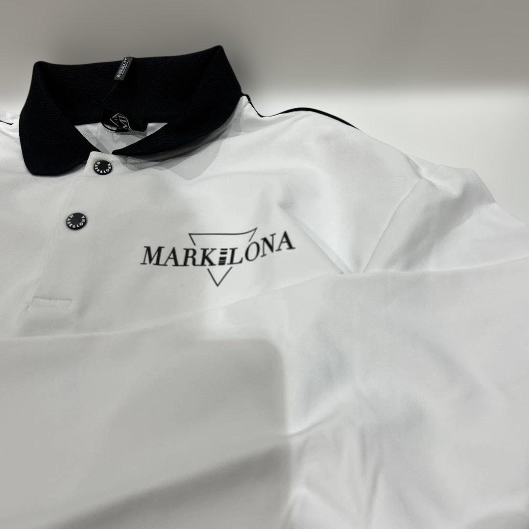 新品❤️MARK andLONA ポロシャツ ホワイト/ブラック