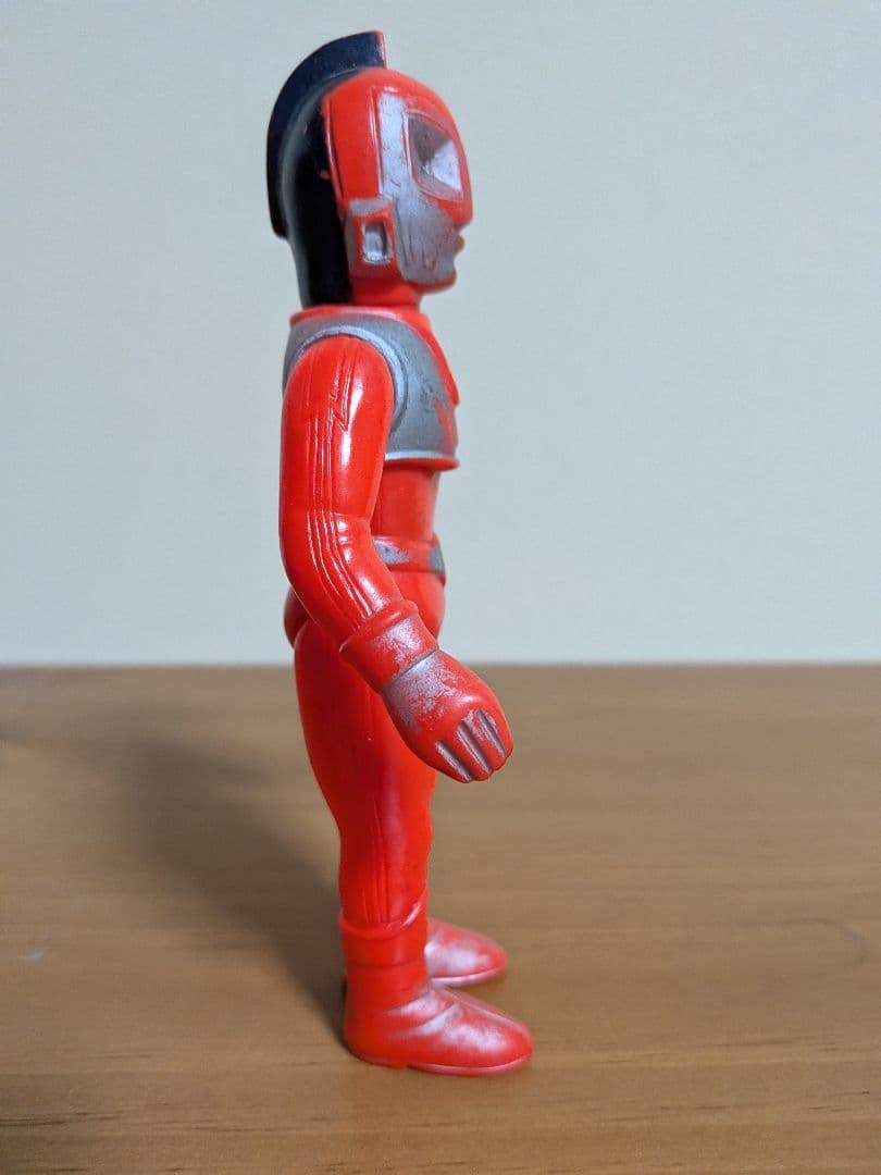 【当時もの難あり】米澤玩具　ソフビ　突撃ヒューマン　右腕間着破損
