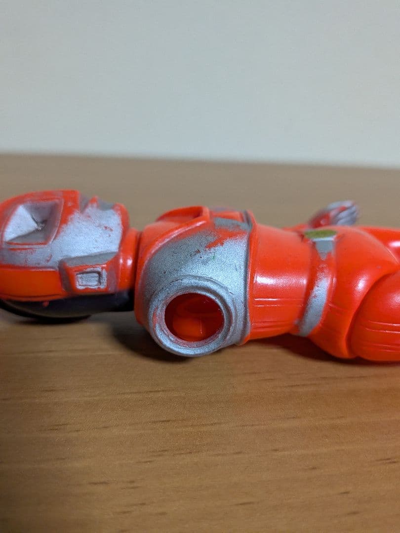 【当時もの難あり】米澤玩具　ソフビ　突撃ヒューマン　右腕間着破損