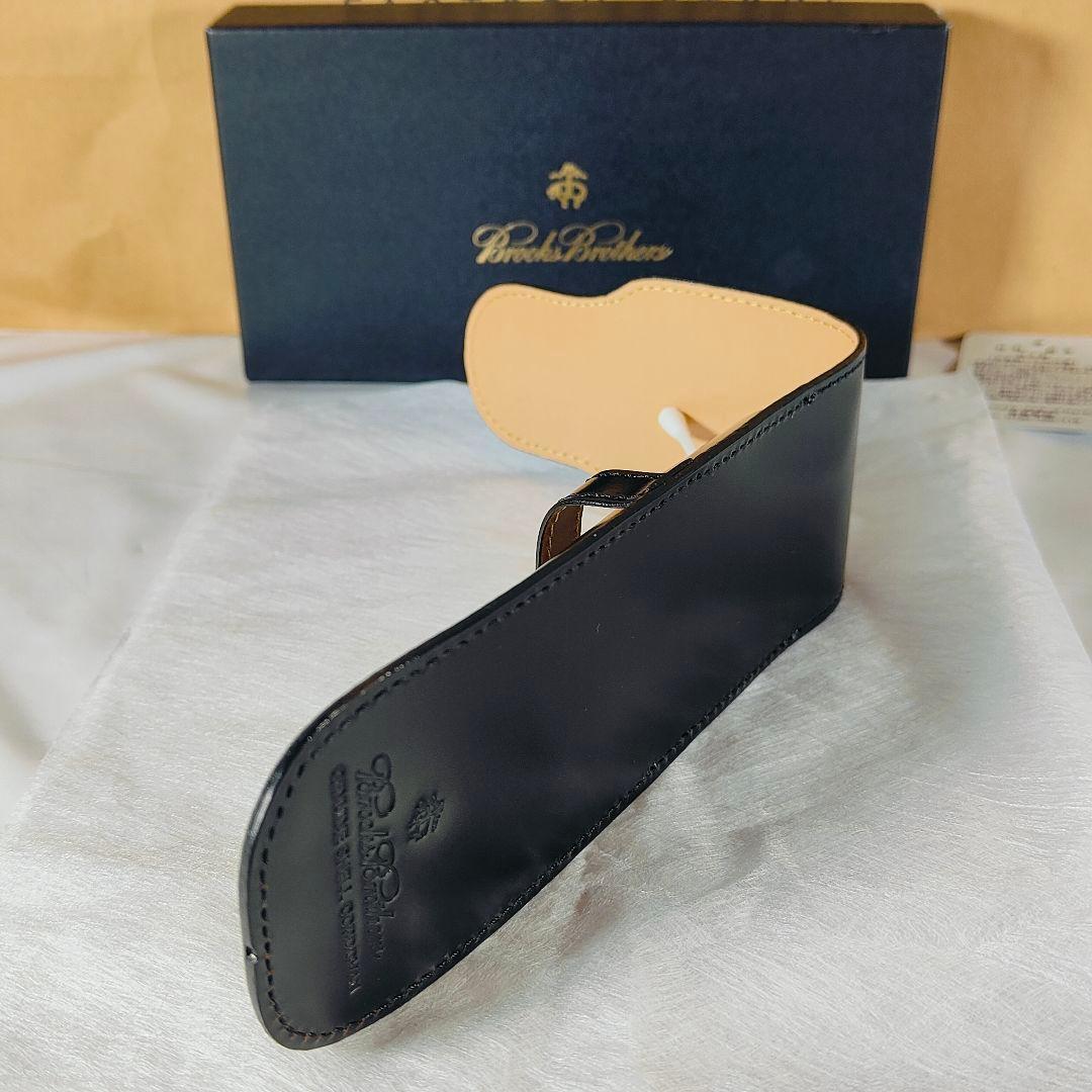 【新品極上品】ブルックスブラザーズ ホーウィン社製コードバン 高級馬革ペンケース