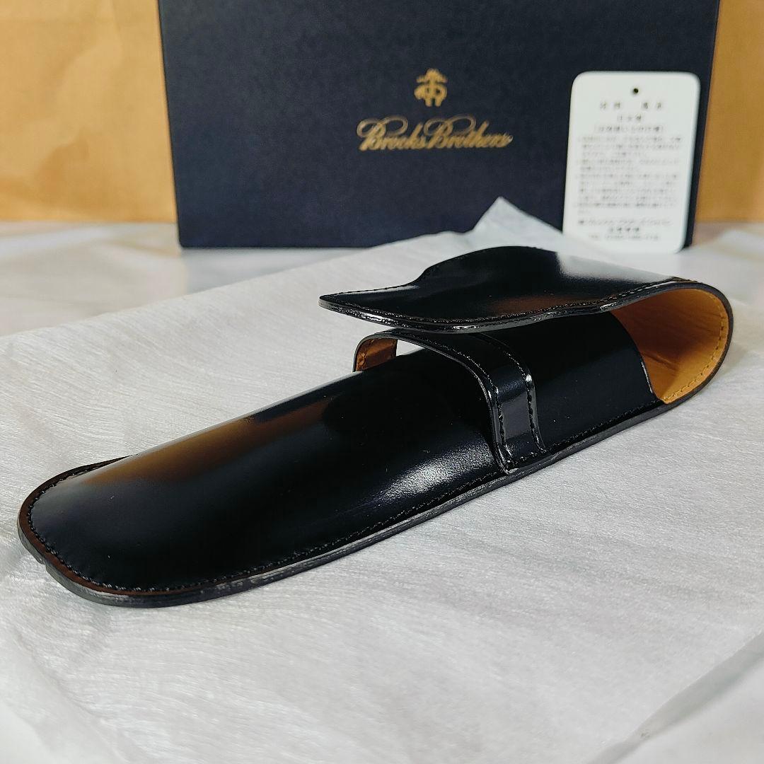 【新品極上品】ブルックスブラザーズ ホーウィン社製コードバン 高級馬革ペンケース