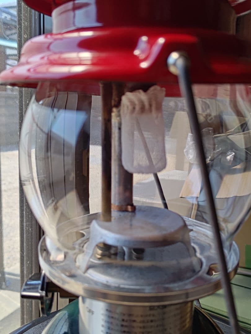 コールマン 286Aカスタム ガスランタン 赤緑