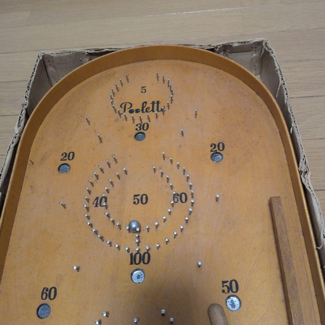 プーレー コリントゲーム 木製 パチンコ ピンボール 昭和レトロ ビンテージ