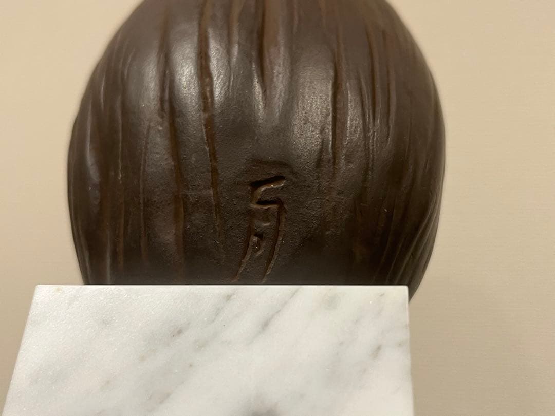 船越保武　Y・FUNAKOSHI 　少女　ブロンズ像 箱付き