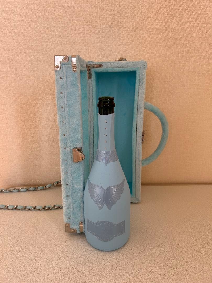 ライトブルー ボトルケース ハンドル付き