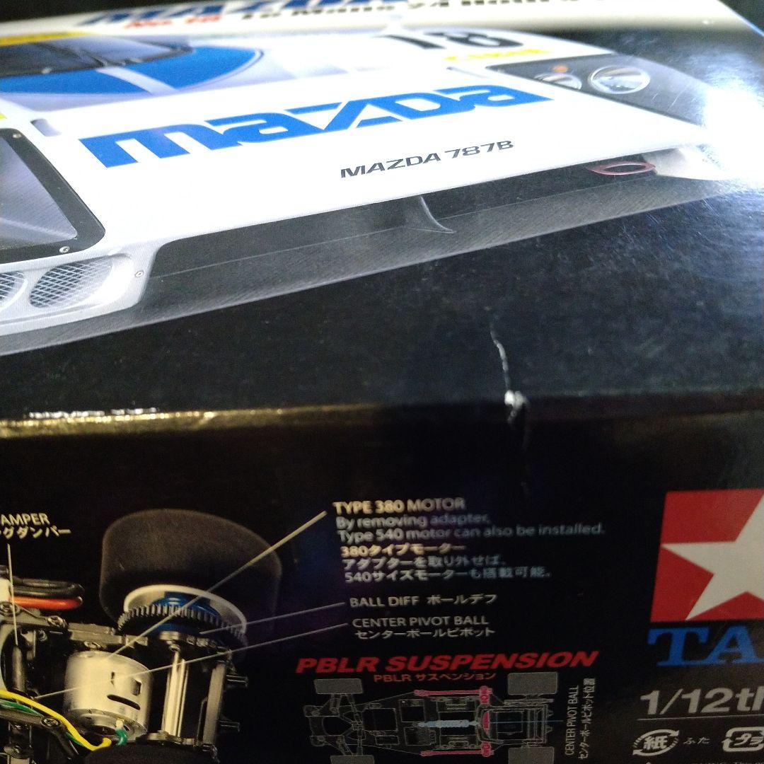 タミヤRC 1/12 マツダ787B 1991 ルマン RM01シャーシ（難有）