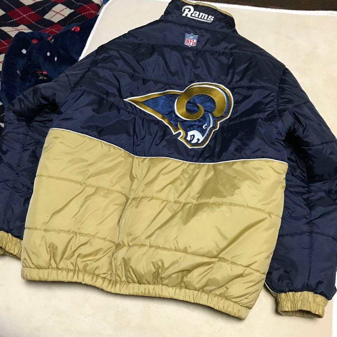 希少　リーボック×N F Lコラボ　ロサンゼルスラムズチームジャケット