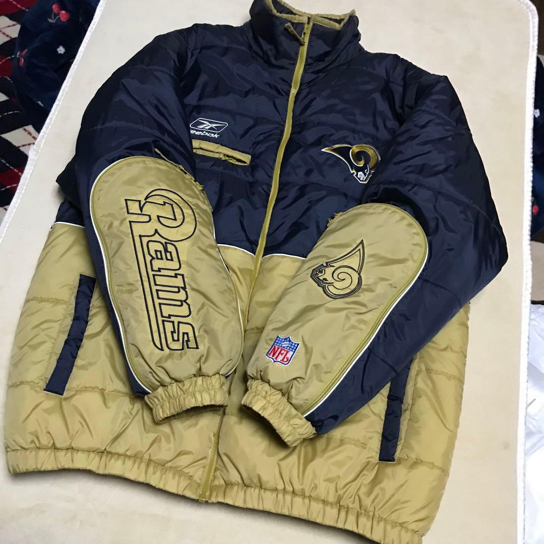 希少　リーボック×N F Lコラボ　ロサンゼルスラムズチームジャケット