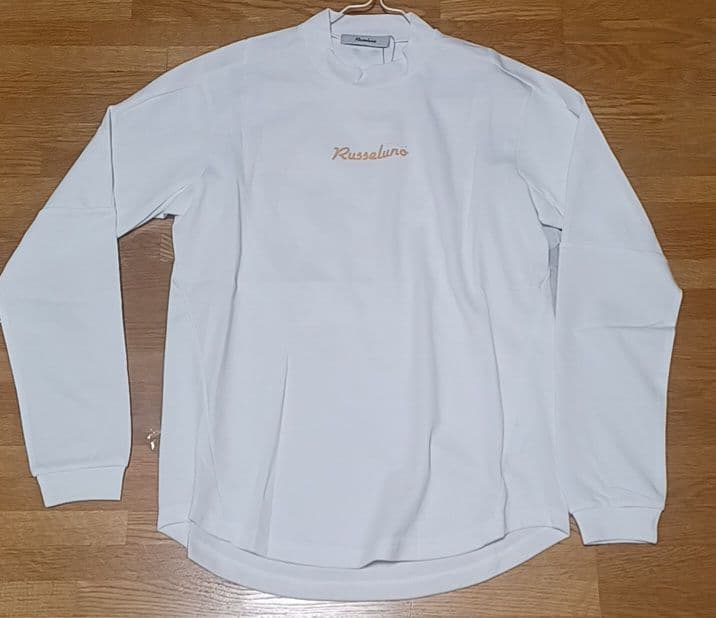 Russeluno ラッセルノ　長袖モックネック ホワイト　薄手　新品　サイズ4