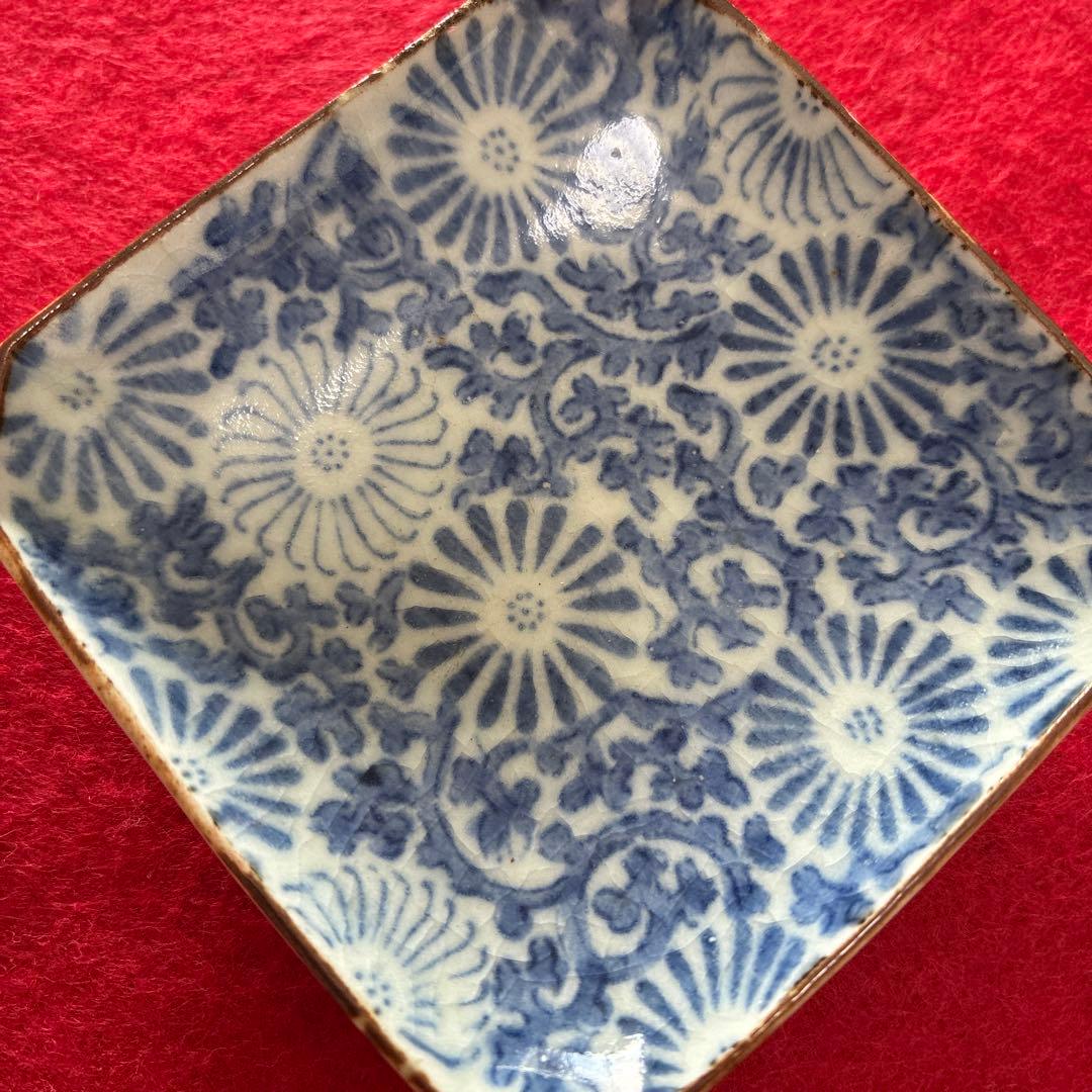 古伊万里　型摺　豆皿　小皿　江戸時代　②