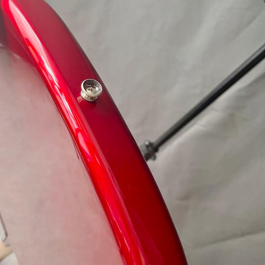 5連ペグ Squier affinity Jazz Bass V 5弦ベース 赤